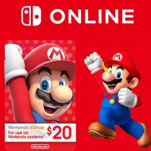 美服任天堂 eShop美版Switch充值NS点卡10-100美金